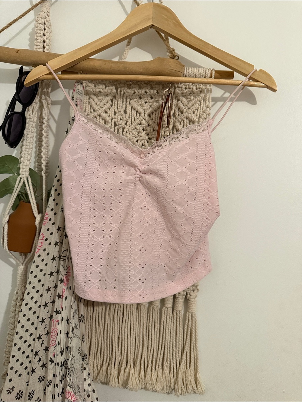 Women's pink going out top
